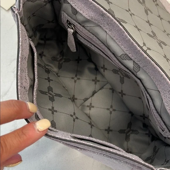 Aimee Kestenberg Leather Flap Crossbody City Gypsy Lavender Denim NWT